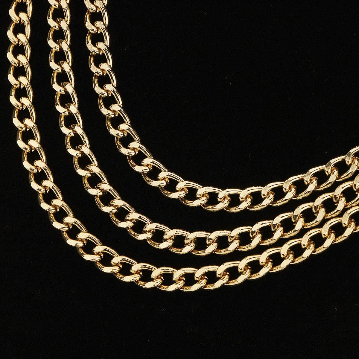 Multilayer Metal Waist Chain Dress Belts Metal Belt