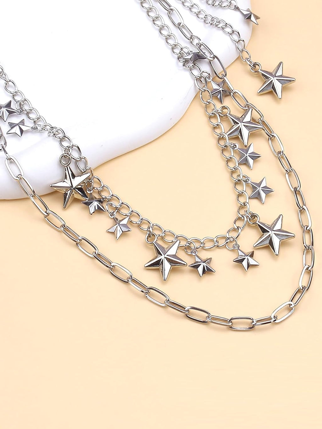 Y2K Star Pants Chain for Men Jean Chains for Women Pocket Chain for Pants Biker Hip Punk Chains Y2K Jewelry for Women Accessory Silver Trendy Fashion for Music Festival Concert Cosplay