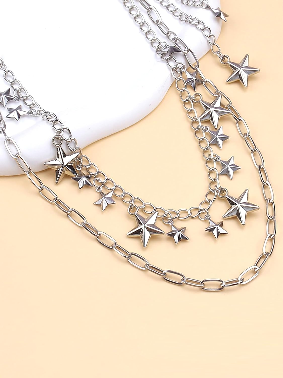 Y2K Star Pants Chain for Men Jean Chains for Women Pocket Chain for Pants Biker Hip Punk Chains Y2K Jewelry for Women Accessory Silver Trendy Fashion for Music Festival Concert Cosplay