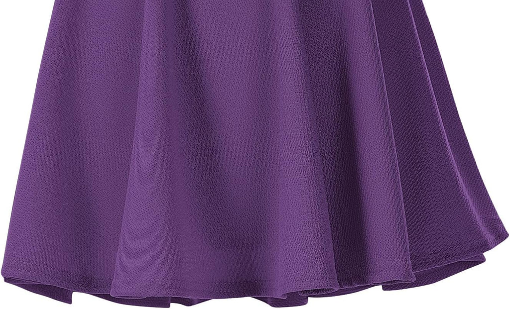 Women's Basic Versatile Stretchy Flared Casual Mini Skater Skirt